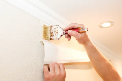 Pose de papier peint à Puzeaux — revêtements muraux et toiles de verre